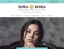 Tablet Screenshot of bellesandbrides.co.nz